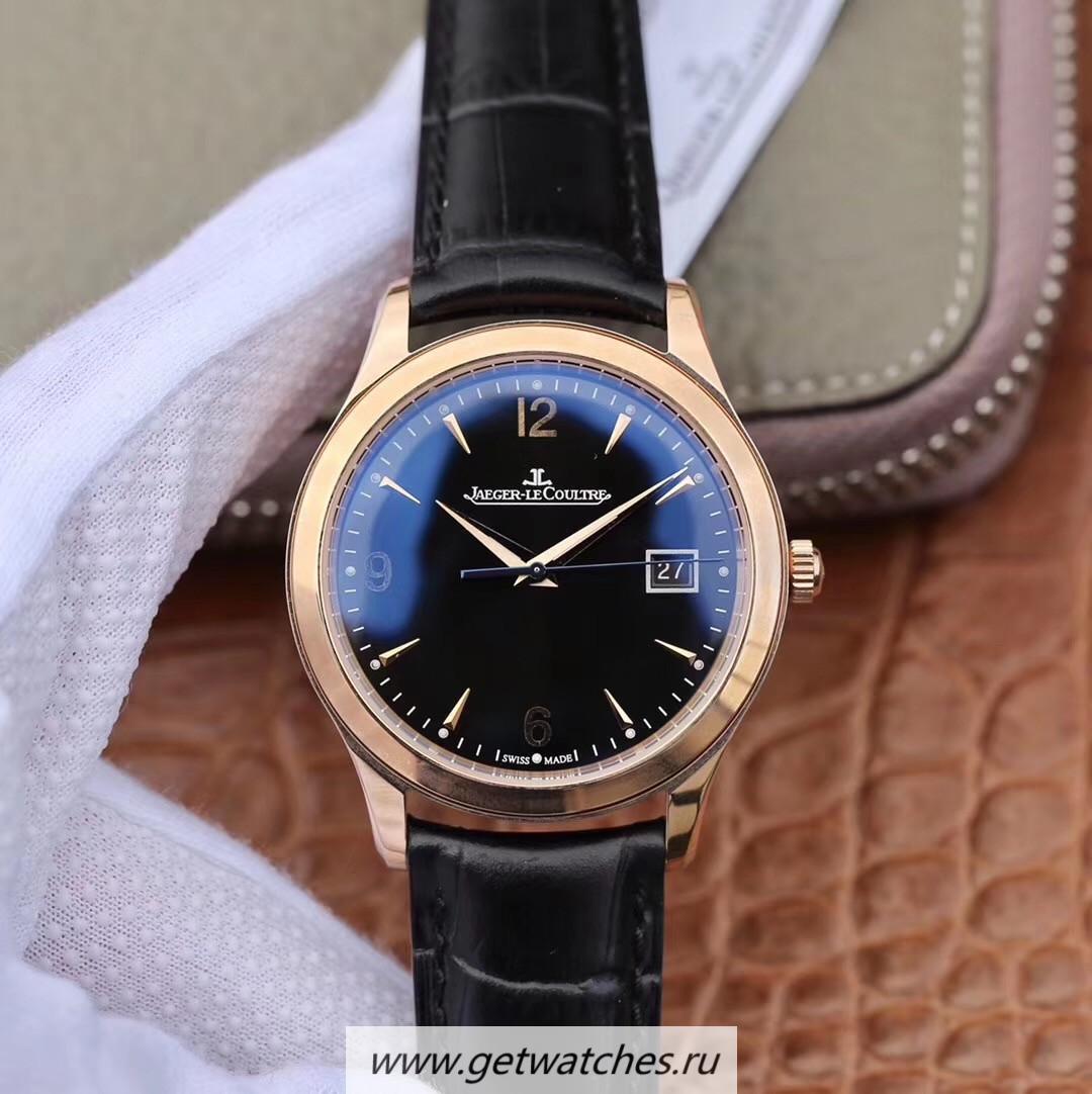 Shop Jaeger-LeCoultre Master Control Date 1542520 ZF Rose Gold Black Dial Caliber 899/1