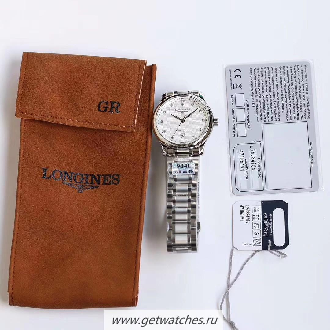 Replica Longines Master Date GRF SS 904L White Dial L888