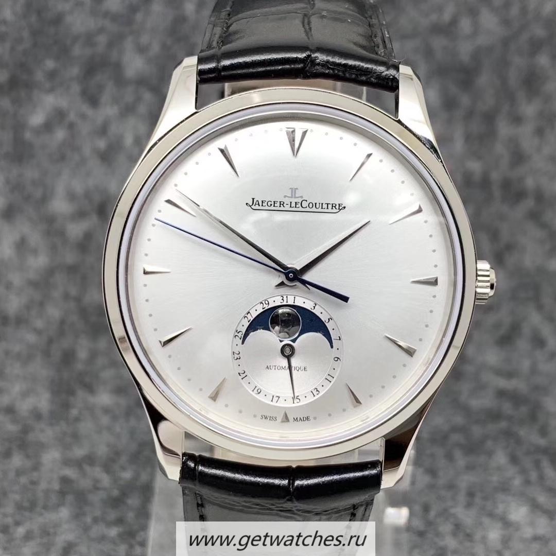NEW Replica Jaeger-LeCoultre Master Ultra Thin Moon 1368420 GF SS Silver Dial JLC 925
