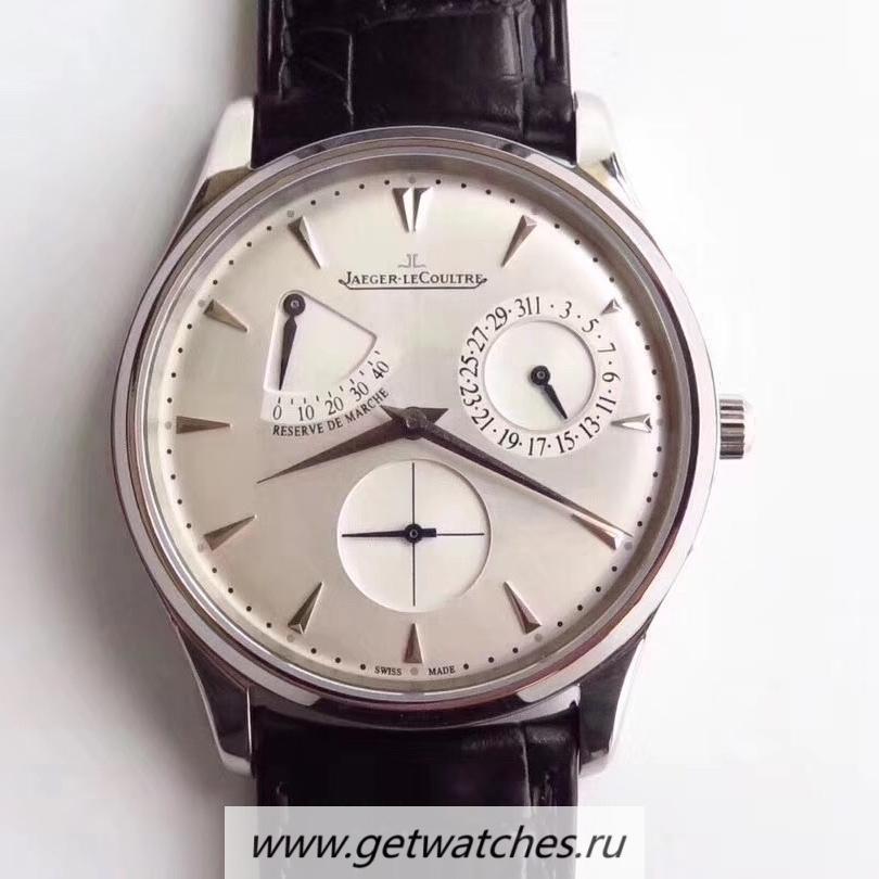 Replica Jaeger-LeCoultre Master Ultra Thin Reserve De Marche 1378420 SWF SS Silver Dial Caliber 938A/1