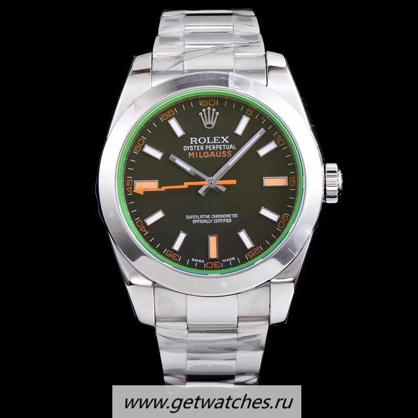 Replica R01ex Milgauss 116400 GV ARF SS Black Dial 2824