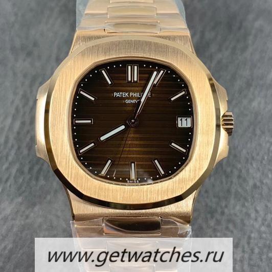 Replica Pat*k Phi1i*pe Nautilus 5711/1R 3KF Rose Gold Brown Dial 324SC