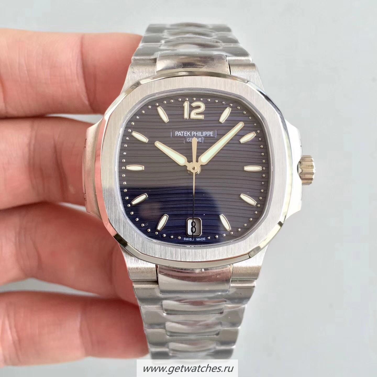 Perfect Replica Pat*k Phi1i*pe Nautilus Ladies 7118/1A-001 PF SS Blue Dial 324 S C