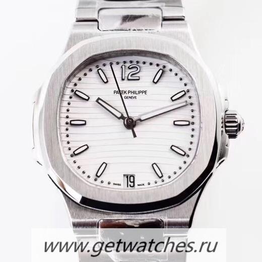 Replica Pat*k Phi1i*pe Nautilus Ladies 7118/1A-010 TWF SS White Dial 324SC