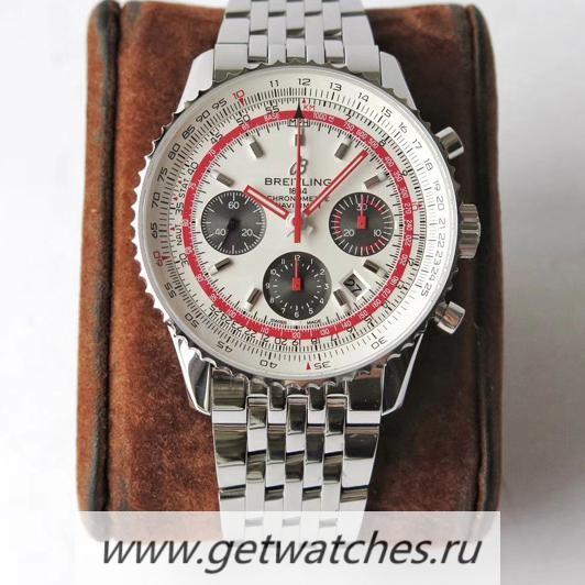 Perfect Replica Breitling Navitimer B01 AB01212B1C1A1 air AIF SS White Dial 7750