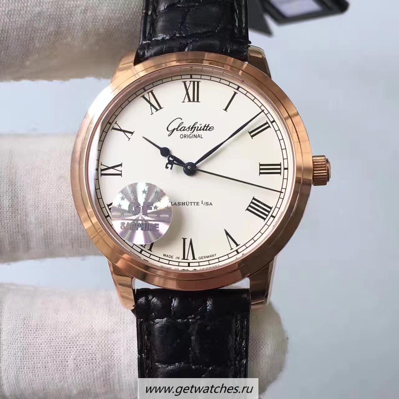 Copy Glashutte Original Senator Excellence V4 1-39-52-01-01-04 GF Rose Gold White Dial Caliber 39-52