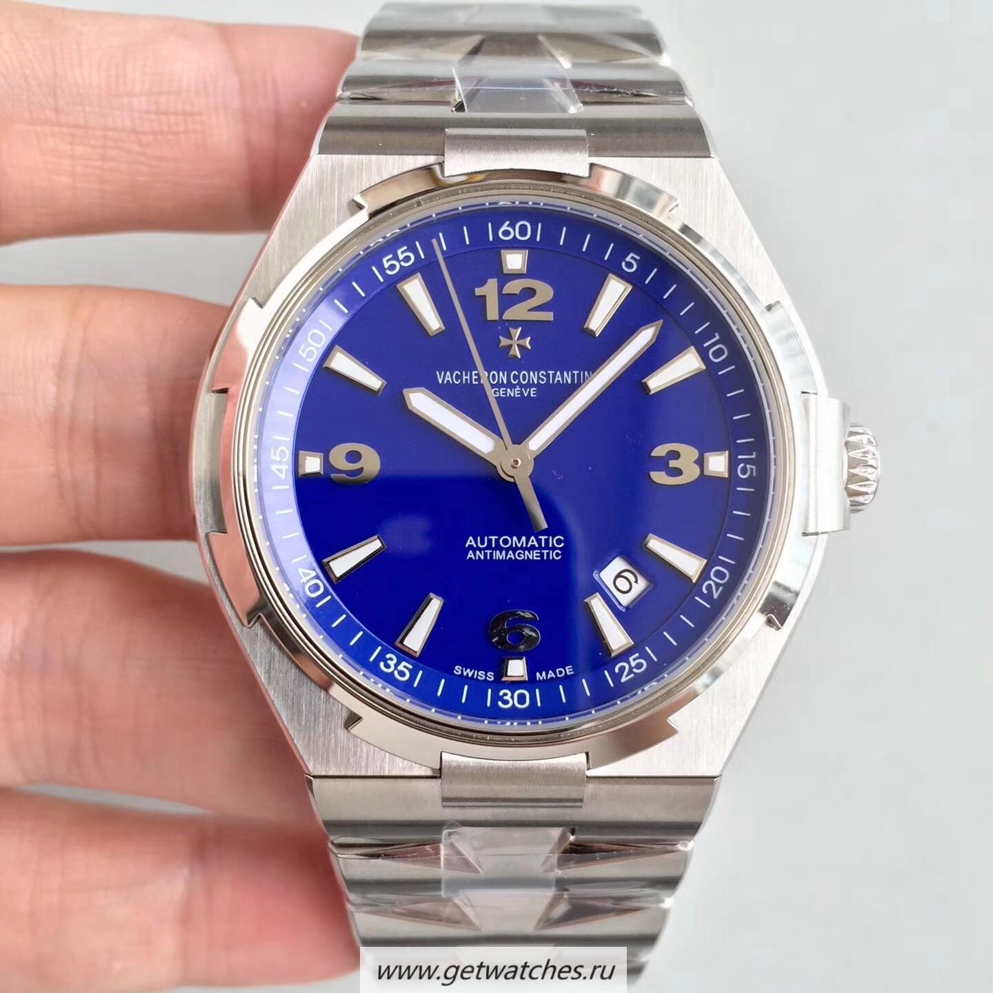 Fake Vacheron C0nstan1n Overseas 47040 JJF SS Blue Dial M9015