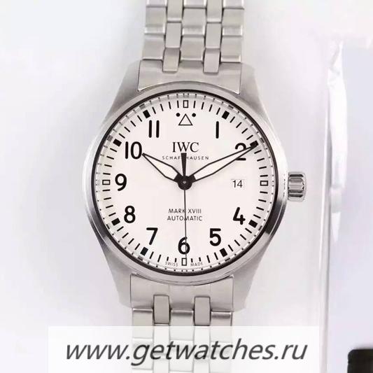 Fake IWC Pilot Mark XVIII IW327001 SS White Dial 2892