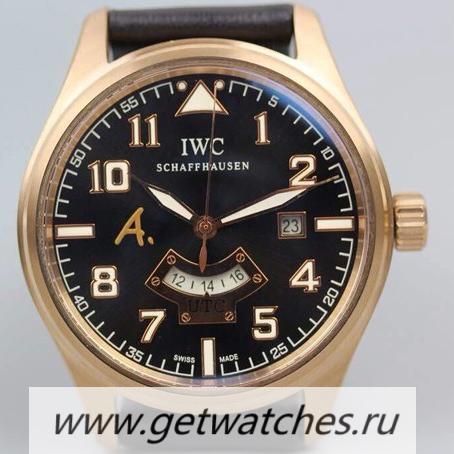 Best Price IWC Pilot UTC Antoine De Saint Exupery IW326103 44mm GMT Rose Gold Black Dial 30710