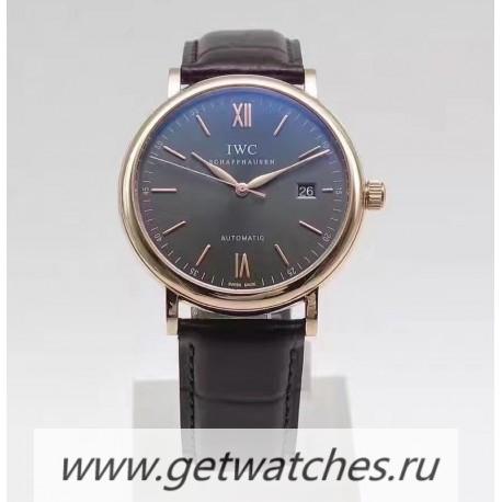 Copy IWC Portofino Automatic IW356511 MKF Rose Gold Anthracite & Gold Dial 2892