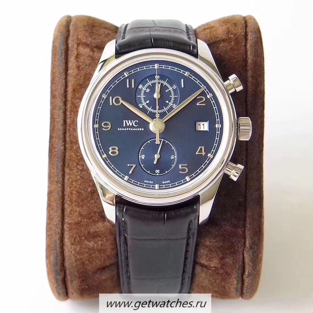 Copy IWC Portugieser Chrono Classic IW390303 ZF SS Blue Dial 7750