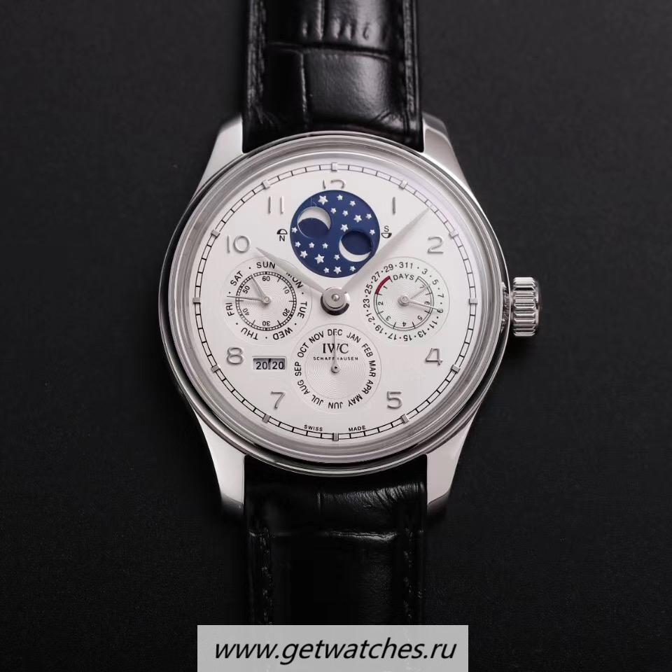 NEW Replica IWC Portugieser Perpetual Calendar IW503406 V9F SS White Dial 52610
