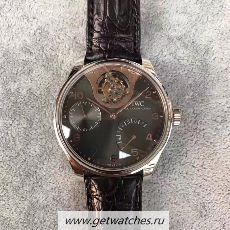 Copy IWC Portugieser Tourbillon Mystery IW504207 TF SS Anthracite Dial 50900