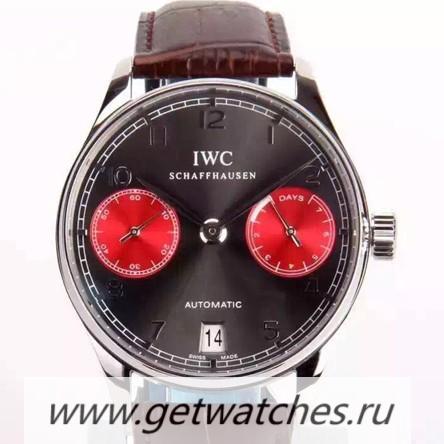 Best Price IWC Portuguese IW500702 Power Reserve SS Black Dial 52010