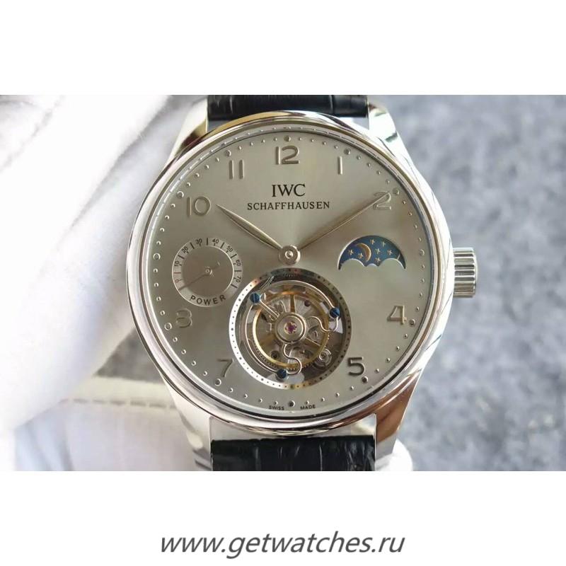 NEW Replica IWC Portuguese Regulateur Tourbillon SS Silver Dial Tourbillon