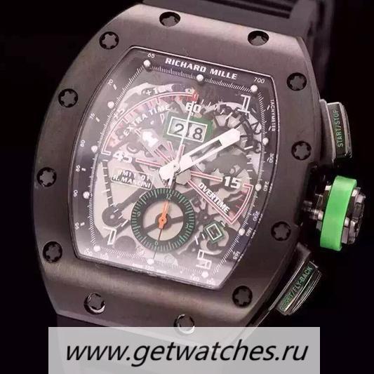 Best Price Richard Mille RM011-01 R Mancini Chrono Forged Carbon Black Dial 7750