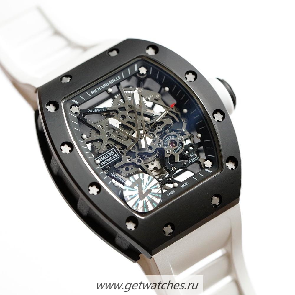 Copy Richard Mille RM35 Americas ZF Ceramic Black Dial NH05A