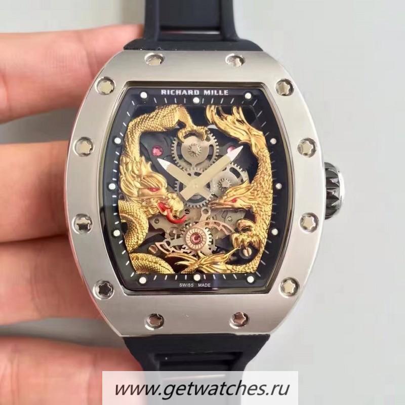 Copy Richard Mille RM57-01 Jackie Chan SS Yellow Gold Dial M9015