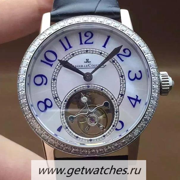Shop Jaeger-LeCoultre Rendez Vous Tourbillon Ladies SS & D1am0nds Pearl Dial Tourbillon