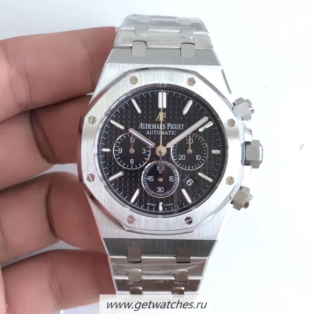 Copy Audemars P1g*et Royal Oak Chrono 26320 OMF SS Black Dial 7750