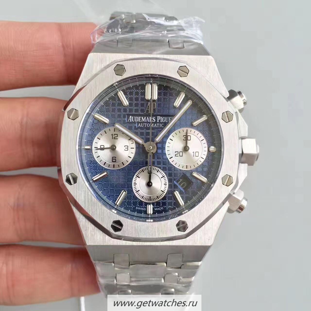 Best Price Audemars P1g*et Royal Oak Chrono 26331 JHF SS Blue Dial 7750