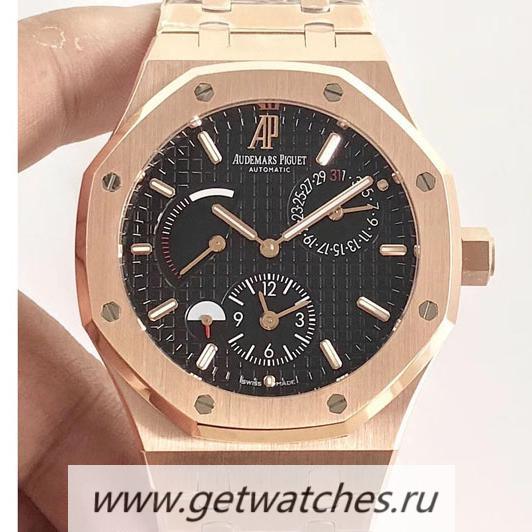 Replica Audemars P1g*et Royal Oak GMT 41mm 26120 TWAF Rose Gold Black Dial 2329