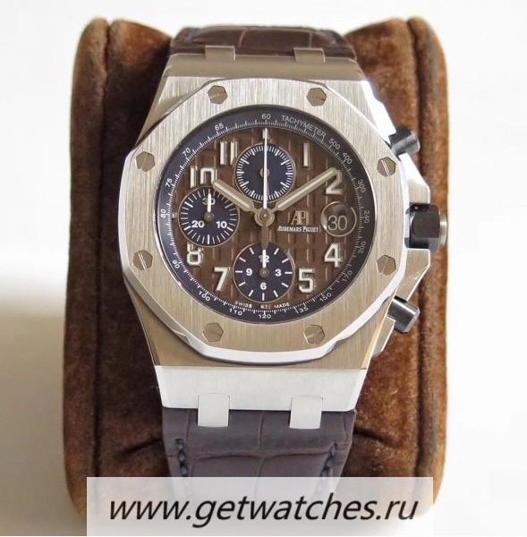 NEW Replica Audemars P1g*et Royal Oak Offshore Chrono 2018 SIHH 26470 JF V2 SS Chocolate Dial 3126
