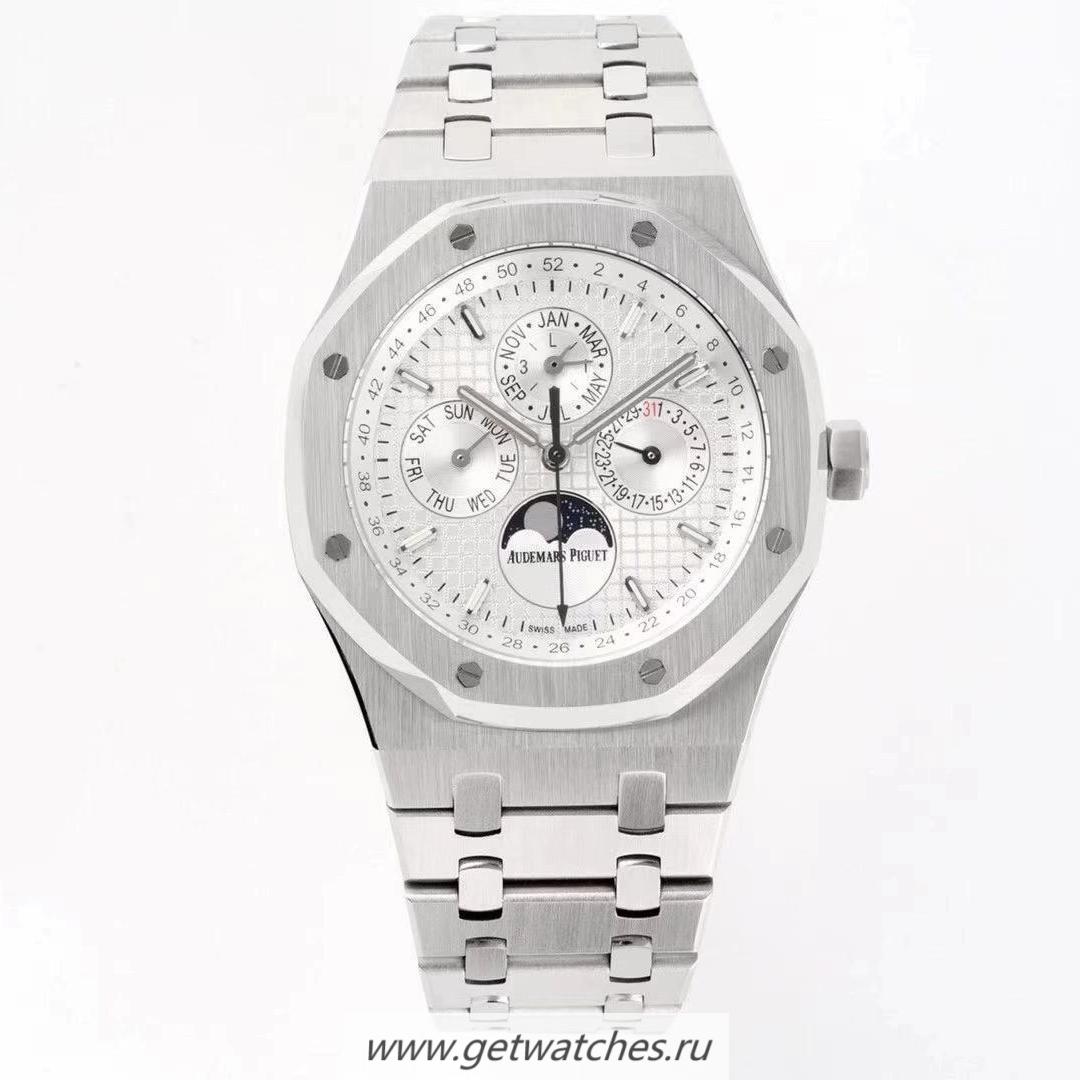Copy Audemars P1g*et Royal Oak Perpetual Calendar 26606 BF SS Silver Dial 5134
