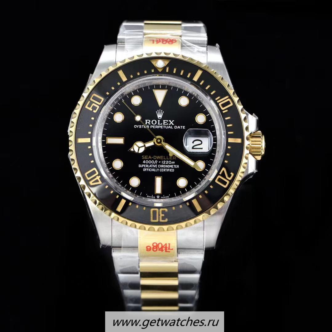 Replica R01ex Sea-Dweller 126603 GMF V3 Yellow Gold & SS 904L Black Dial 3235