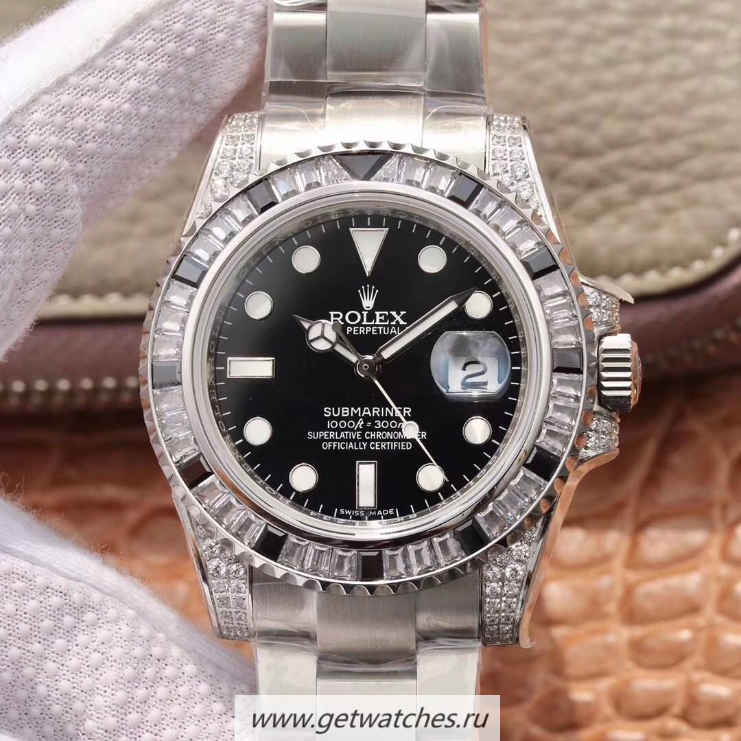 Best Price R01ex Submariner Date 116610 LN GSF SS 904L & D1am0nds Black Dial 2836