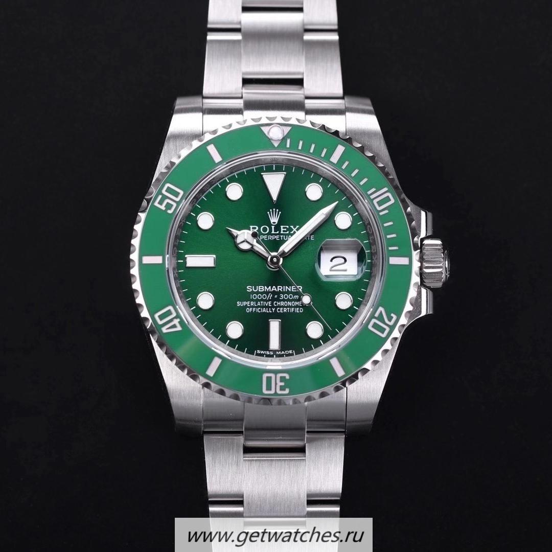 Replica R01ex Submariner Date 116610 LV HBB V6F SS 904L Green Dial 2824