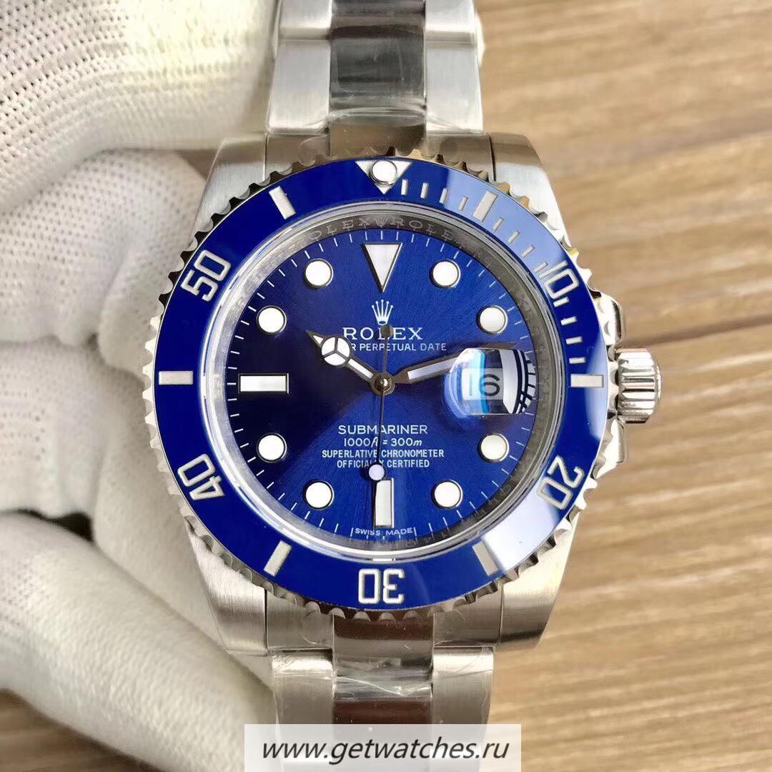 Fake R01ex Submariner Date 116619 LB Noob Factory V8 SS Blue Dial 3135