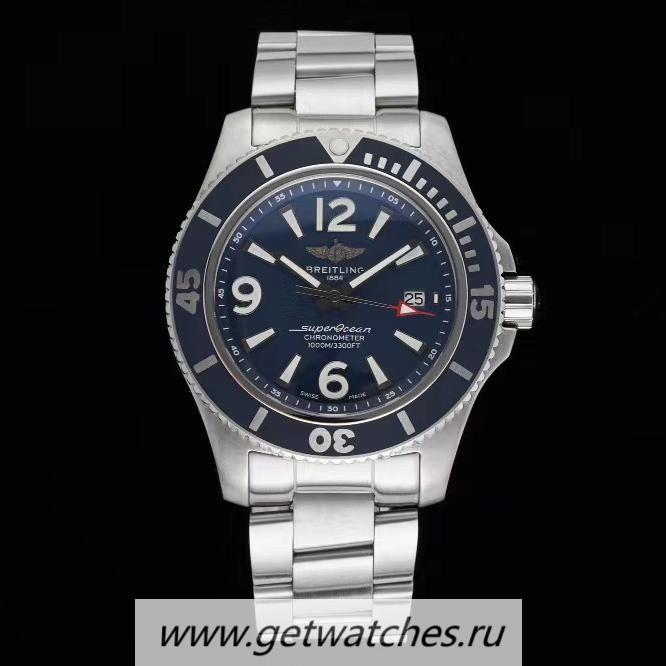 Best Price Breitling S*perocean Automatic 44 TF SS Blue Dial 2824