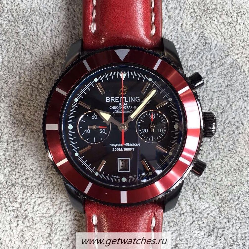 Replica Breitling S*perocean Heritage Chrono M23370D4/BB81 Noob Factory PVD Black Dial 7750