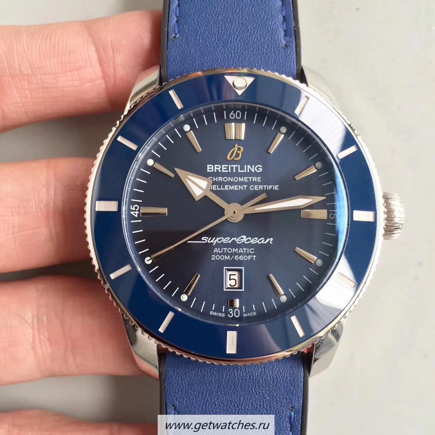 Copy Breitling S*perocean Heritage II 42M AB201016/C960-211S GF SS Blue Dial 2824