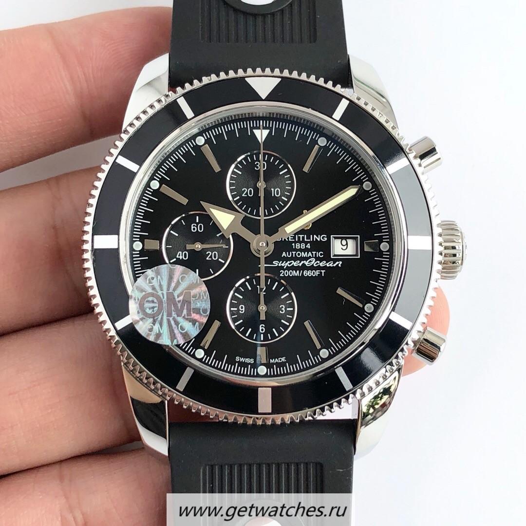 NEW Replica Breitling S*perocean Heritage II Chrono 46 A1331216 OMF SS Black Dial 7750