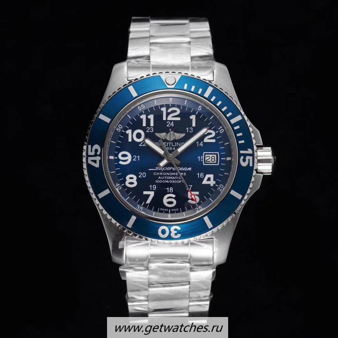 Replica Breitling S*perocean II 44 TF SS Blue Dial 2824