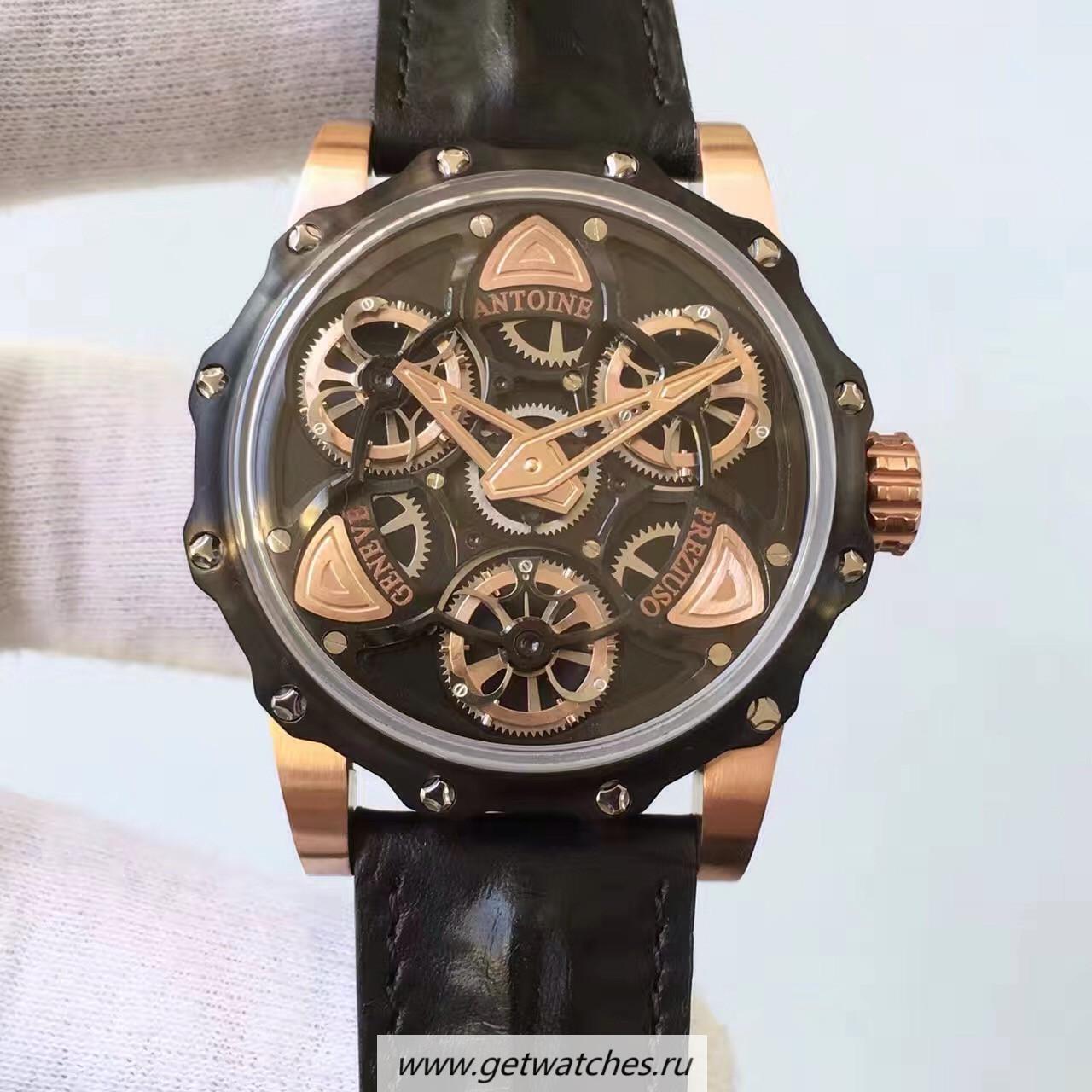 Best Price Antoine Preziuso Tourbillon of Tourbillons Rose Gold Black Dial AFP-TTR-3X