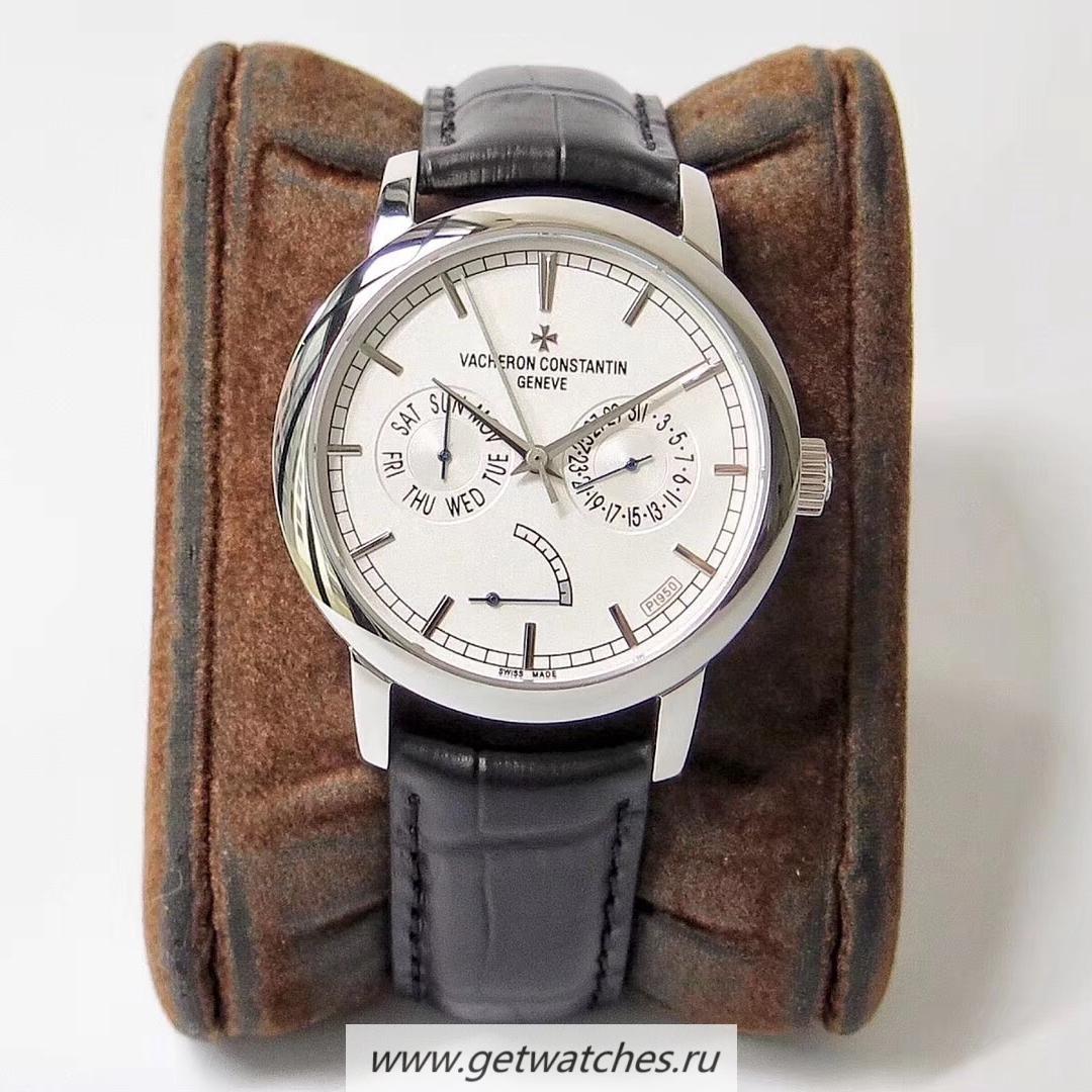 Fake Vacheron C0nstan1n Traditionnelle Day-Date 85290/000P-9947 AIF SS Silver Dial 2475SC