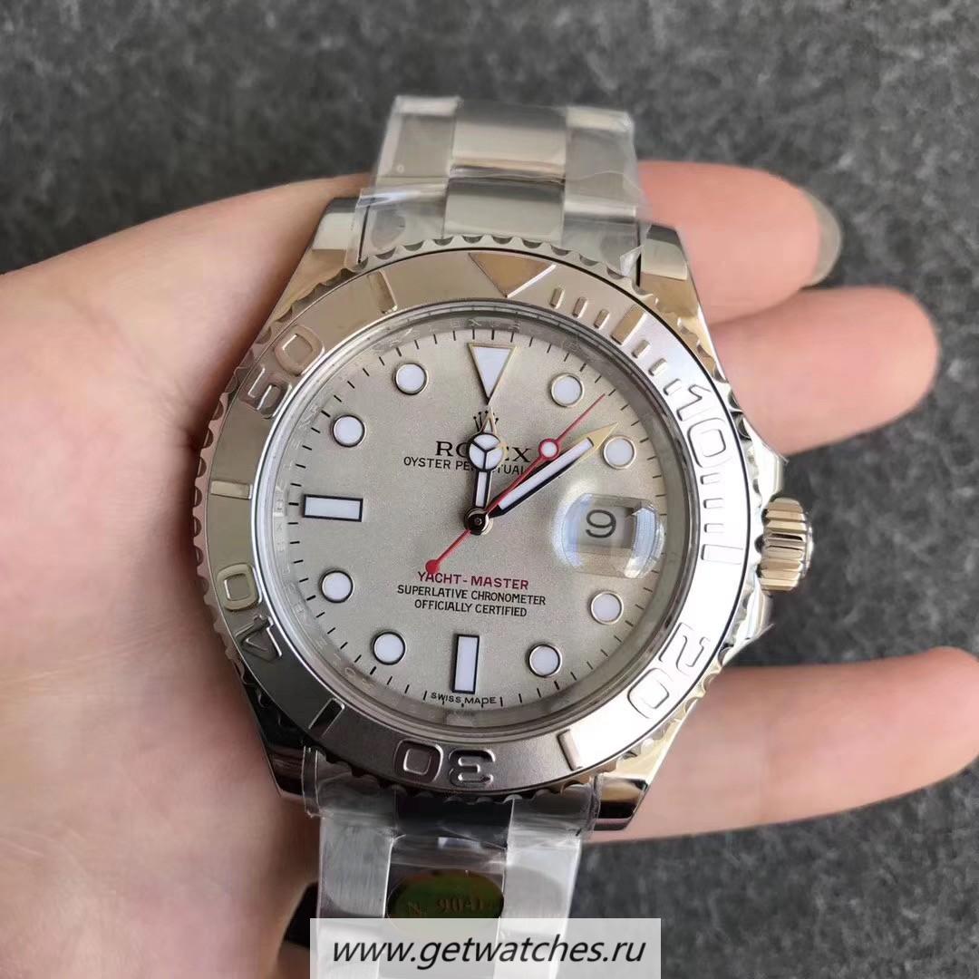 High Quality R01ex Yacht-Master 40 116622 Noob Factory SS 904L Grey Dial 2836