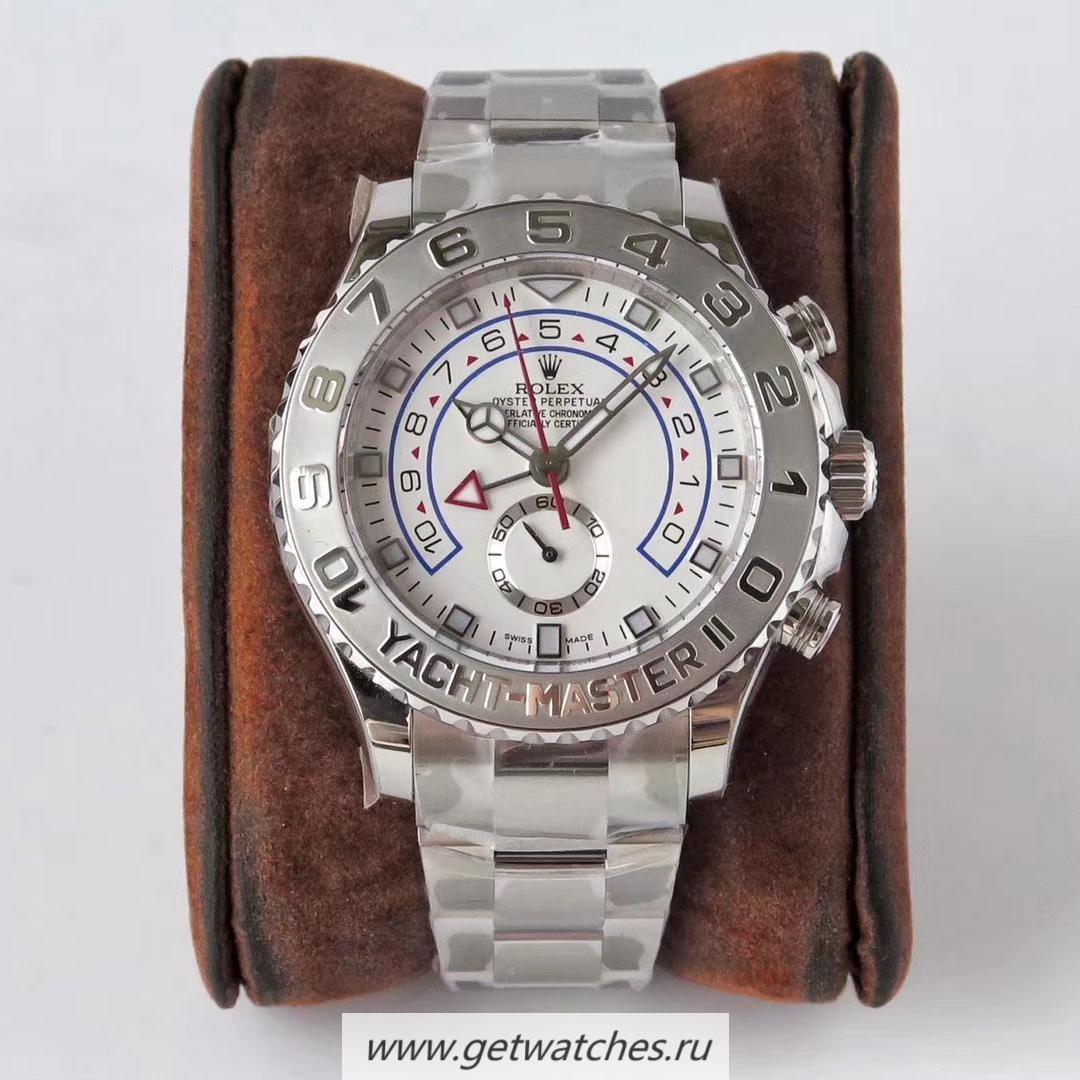 High Quality R01ex Yacht-Master II 116689 VRF SS White Dial 7750